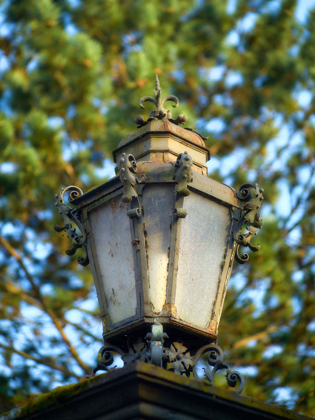 Schlosspark Bad Kreuznach - Laterne am Eingang Dessauer Straße
